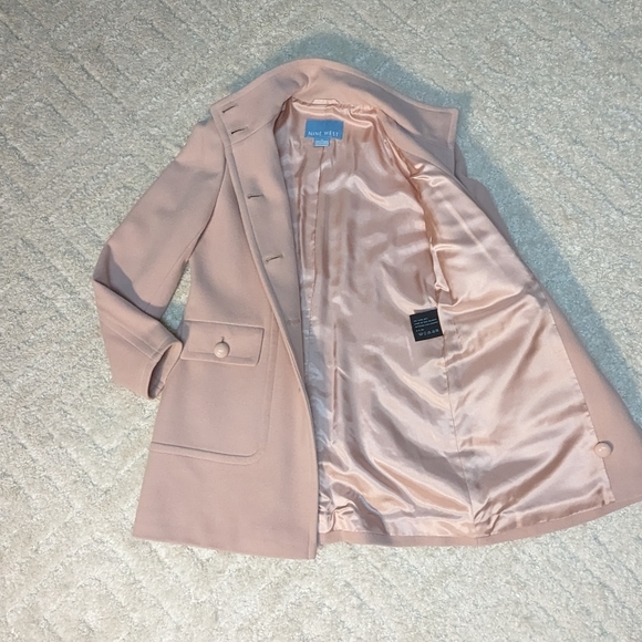 NWT Nine West Tempting Pink Cashmere Blend Jacket Coat, 12 - Picture 5 of 15